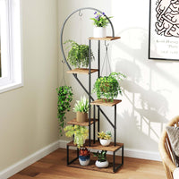 6-Tier Metal Plant Stand, Heart-Shape Ladder Plant Shelves, 2 Pack