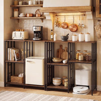 Kitchen Baker's Rack Mini Fridge Stand Table with 4 Shelves for Oven