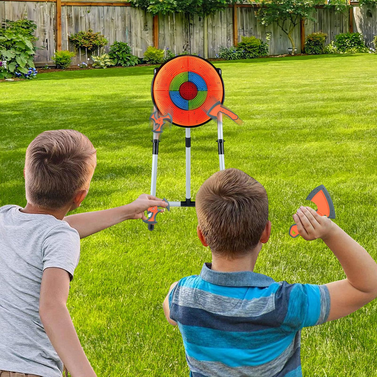 3 in 1 Throwing Target Set Kids Throwing Game with 3 Throwing axes