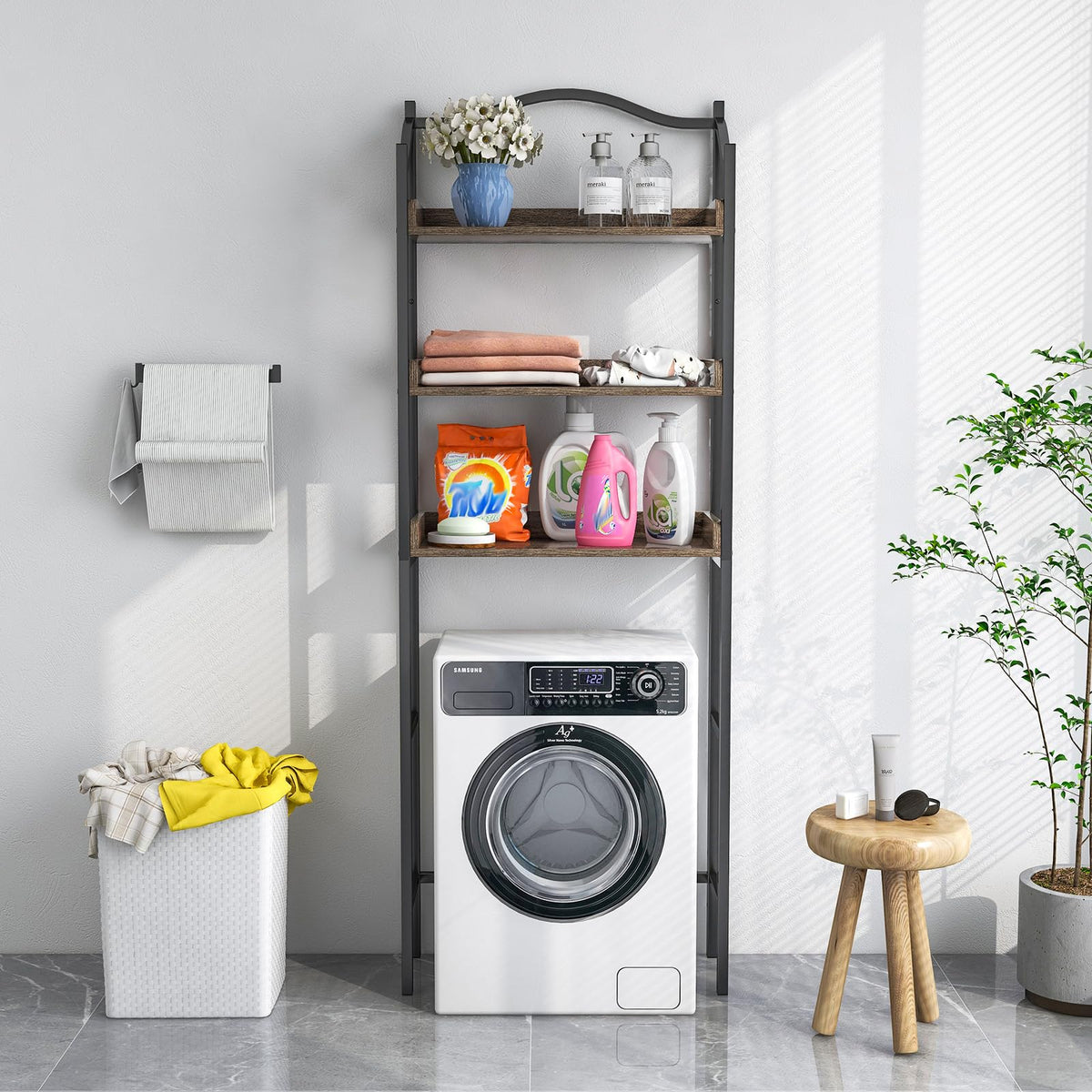 Over The Toilet Storage Rack, 3-Tier Bathroom Shelf Organizer