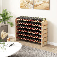 Giantex 60 Bottles Wine Rack, 6-Tier Stackable Modular Wine Bottle Holder