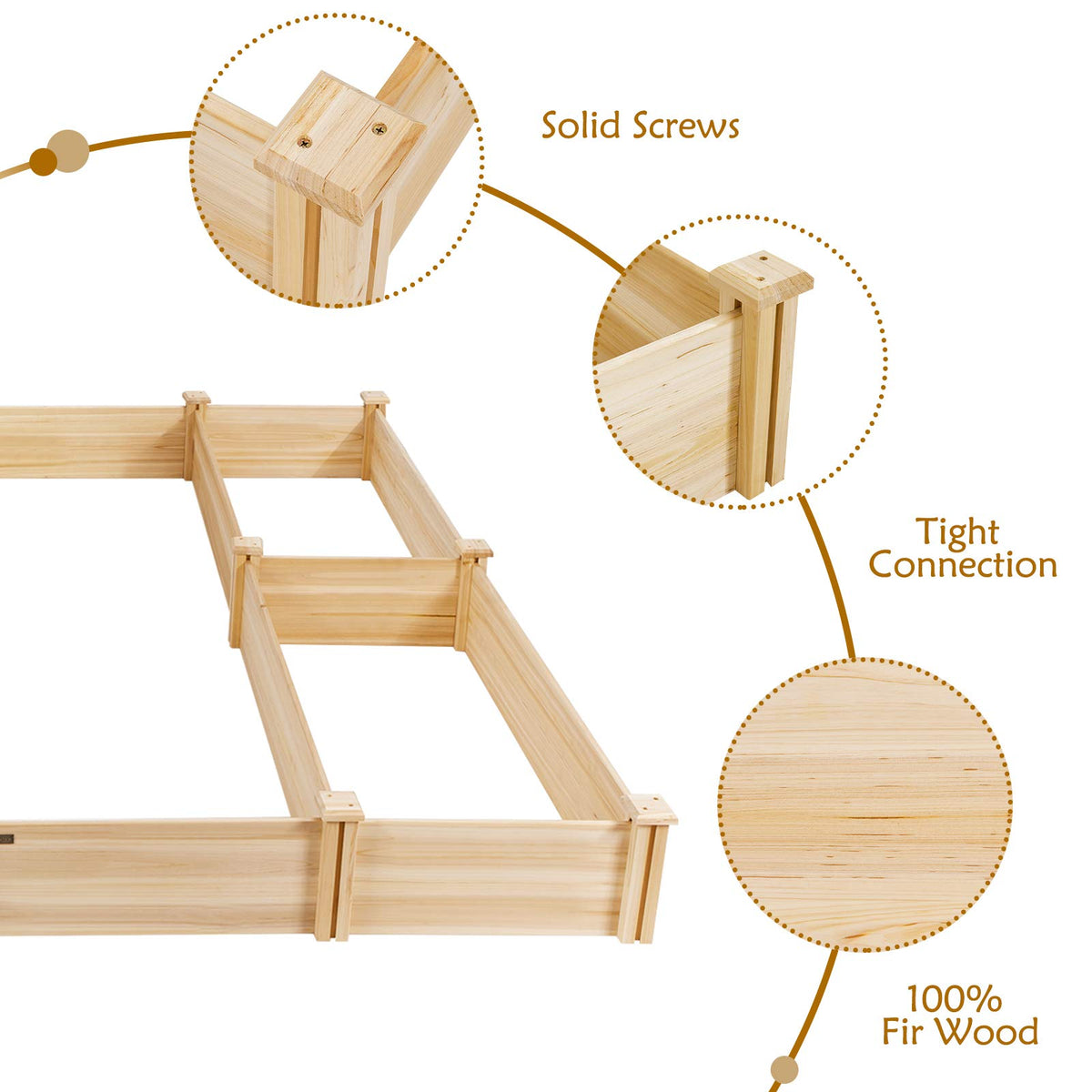 Giantex U-Shaped Raised Garden Bed