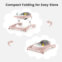 Foldable Baby Walker with Adjustable Height for Boys and Girls