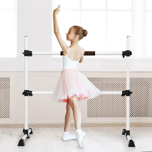 Adjustable Double Stretching Dance Bar for Home Dancing Studio Gym