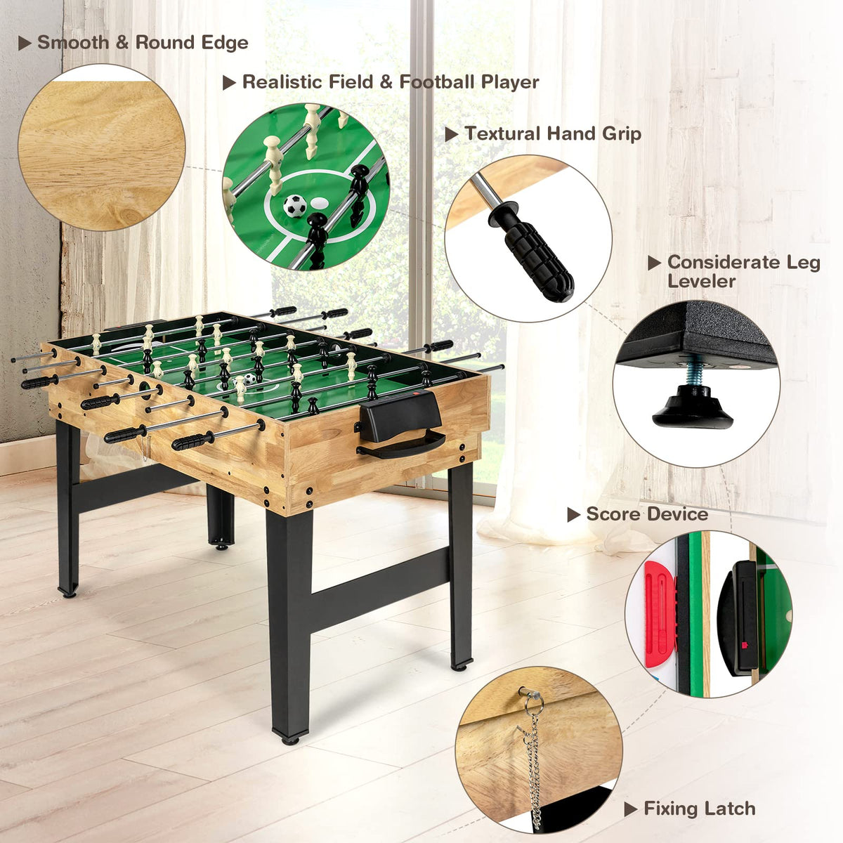 Multi Game Soccer Table Set/Foosball Table