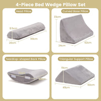 Giantex 4PCS Bed Wedge Pillow Set