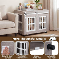 80 cm Dog Crate Furniture, Heavy Duty Indoor Wooden Dog Kennel