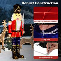157 CM Lighted Nutcracker Soldier Outdoor Christmas Decoration