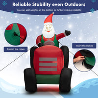 270CM Christmas Inflatable Truck with Santa Claus & Gifts