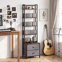 Giantex CD Storage Rack with Drawers, 5-Tier DVD Shelf Organizer