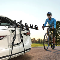 3-Bike Trunk Mount Rack with Adjustable Length Angle
