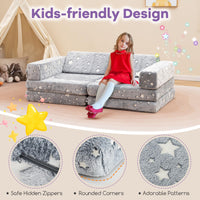 10 Pieces Modular Toddler Sectional Sofa Glow in the Dark
