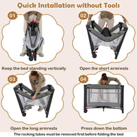 5-in-1 Baby Pack and Play with 4-Level Adjustable Height and Changing Table