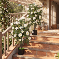 90cm Artificial Rose Tree Free Maintenance for Home Office Porch