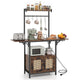Giantex Bakers Rack Microwave Stand Drop Leaf
