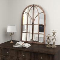Giantex Arched Window-Like Wall Mirror 88 x 60CM, Decorative Arch Mirror