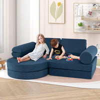 13 PCS Modular Kids Play Couch for Nursery Playroom Bedroom Living Room