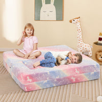 2 Seater Kids Play Couch Glow in the Dark Modular Sofa Play Set