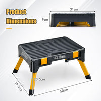 Folding Step Ladder with Wide Pedal for Kitchen