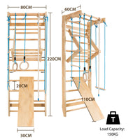 Wooden Rung Wall, Climbing Wall, Climbing Frame, Home Sports Equipment