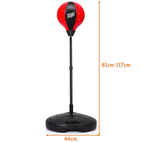 81cm-117cm Height adjustable Punching Ball Set with Large Capacity Base for Children over 3 Years
