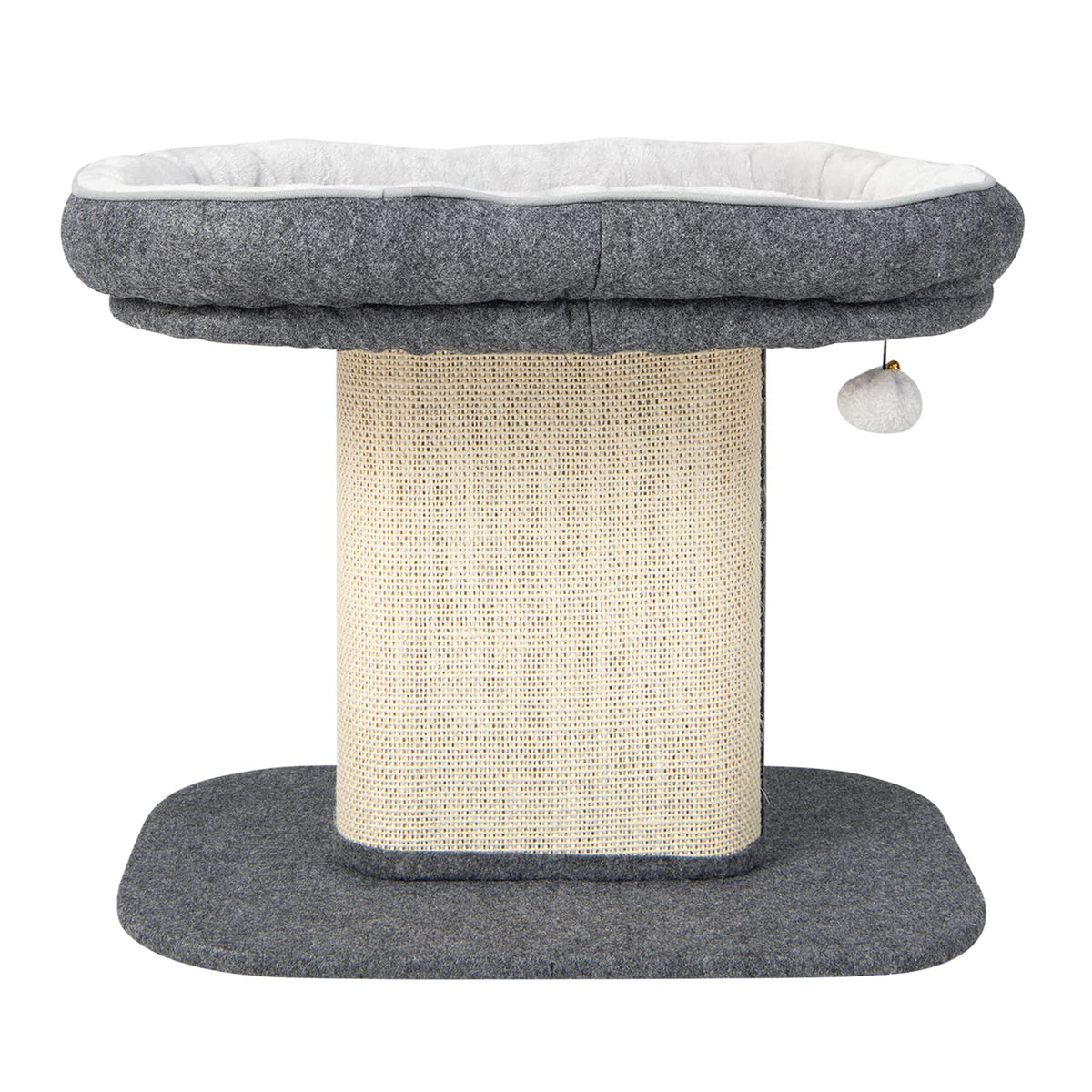 Modern Cat Tree Tower for Kittens, Cat Activity Tower w/Large Plush Perch & Sisal Scratching Plate