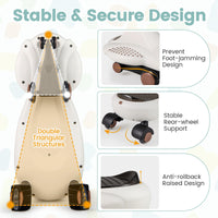 Wiggle Car with Hauling Rope, Ride on Car with Under-Seat Storage