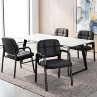Waiting Room Guest Chairs with Padded Armrests Set of 2/4