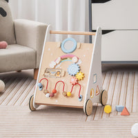 7 in 1 Push and Pull Learning Walker with Multi-Activity Toys for Kids