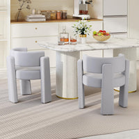 Giantex Modern Velvet Barrel Accent Chair, Comfy Upholstered Armchair
