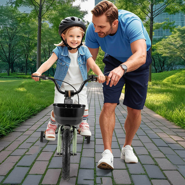 36 cm & 40 cm & 46 cm Kid’s Bike with Training Wheels Adjustable Handlebar & Seat