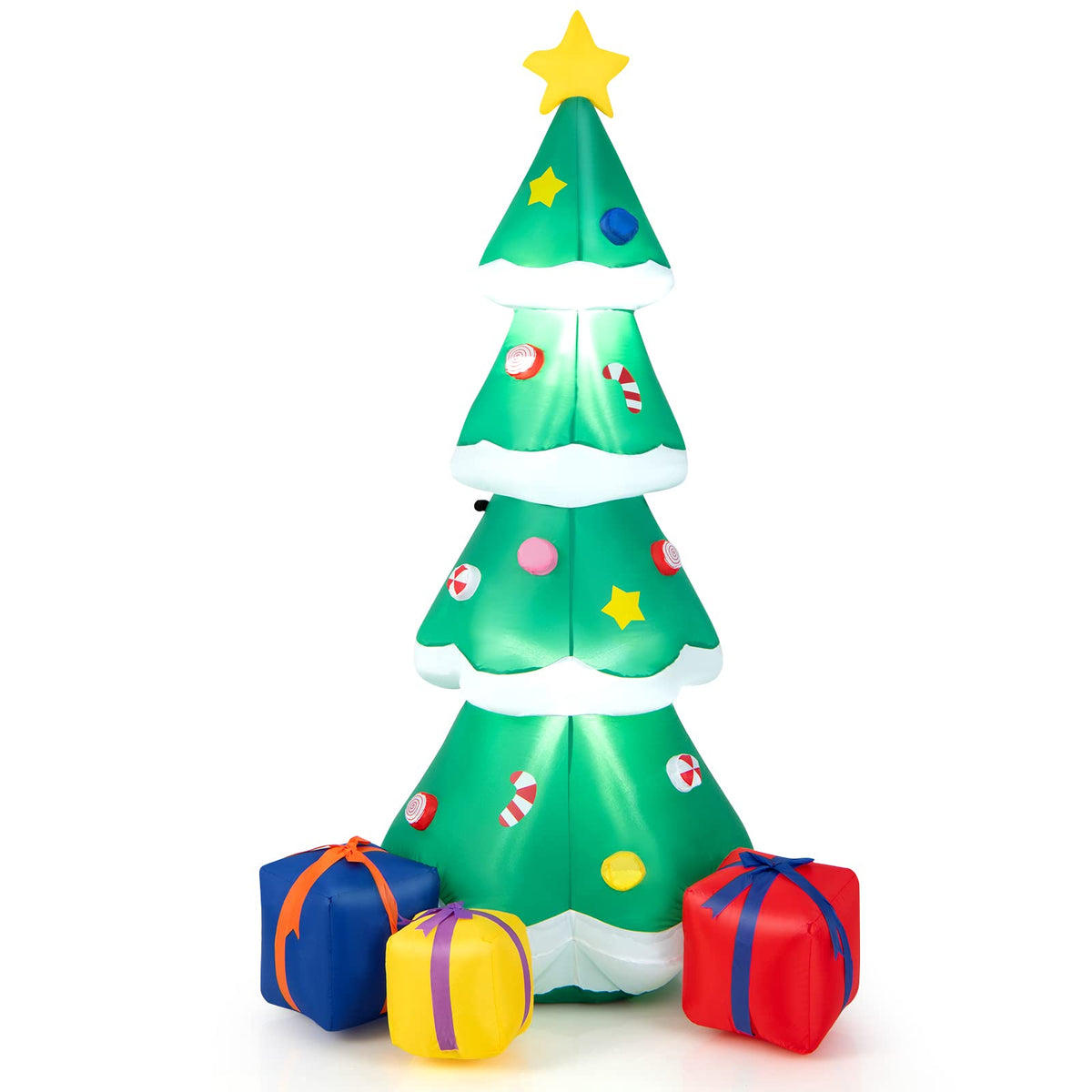 180CM Inflatable Christmas Tree with Gift Boxes & LED Light