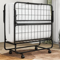 Single Size Folding Bed with Memory Foam Mattress & Pillow