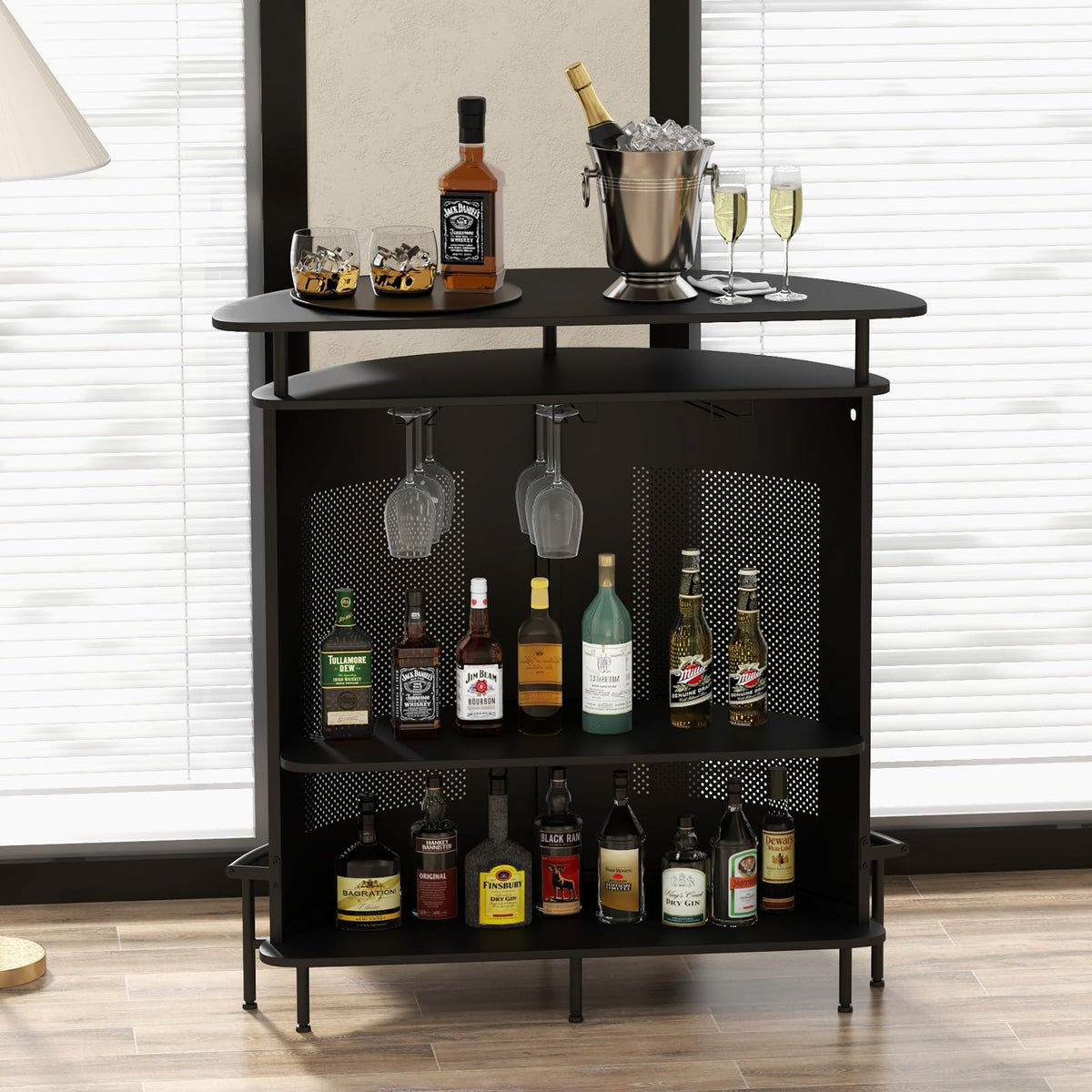 Giantex Industrial Home Bar Unit, 4-Tier Bar Table