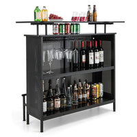 Giantex 4-Tier Home Bar Unit, Home Bar Cabinet