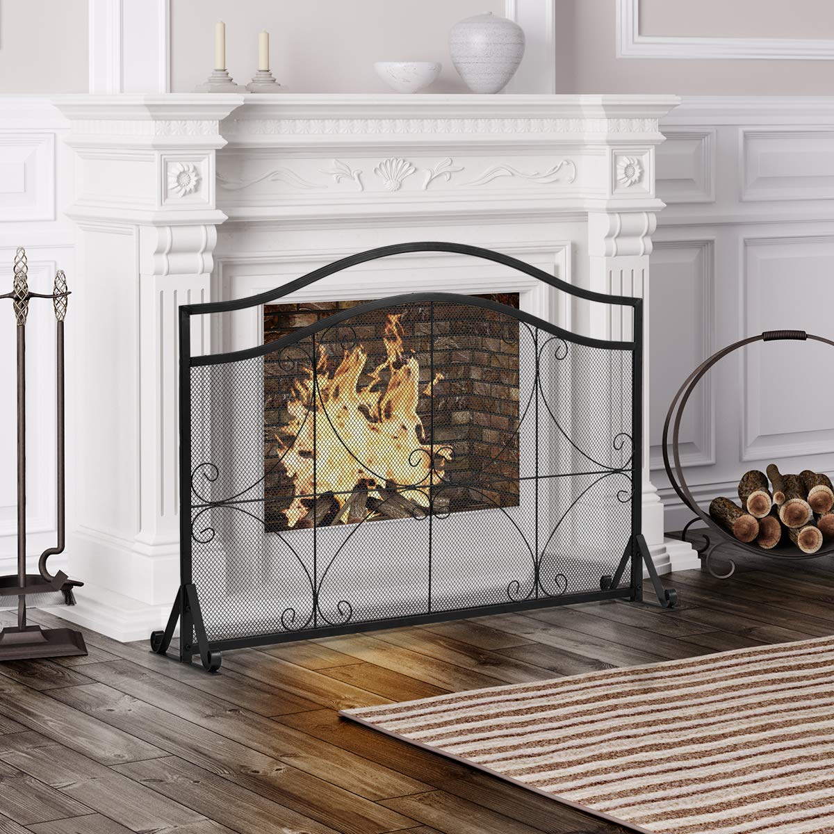 Giantex 112cm x 82cm Fireplace Screen