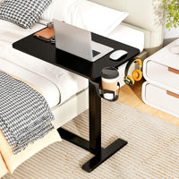 Mobile Standing Desk, Height Adjustable Overbed Bedside Table