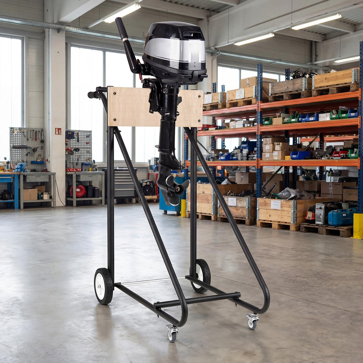 330 LBS Boat Motor Stand, Portable Outboard Engine Cart