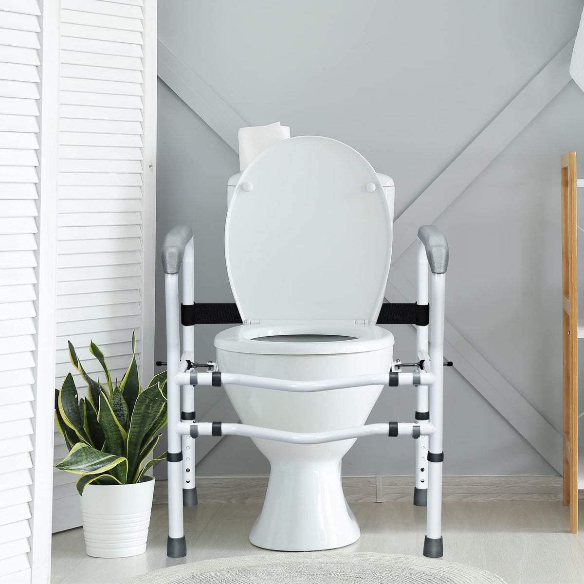 Giantex Toilet Safety Handrail, Upgraded Bathroom Grab Bars