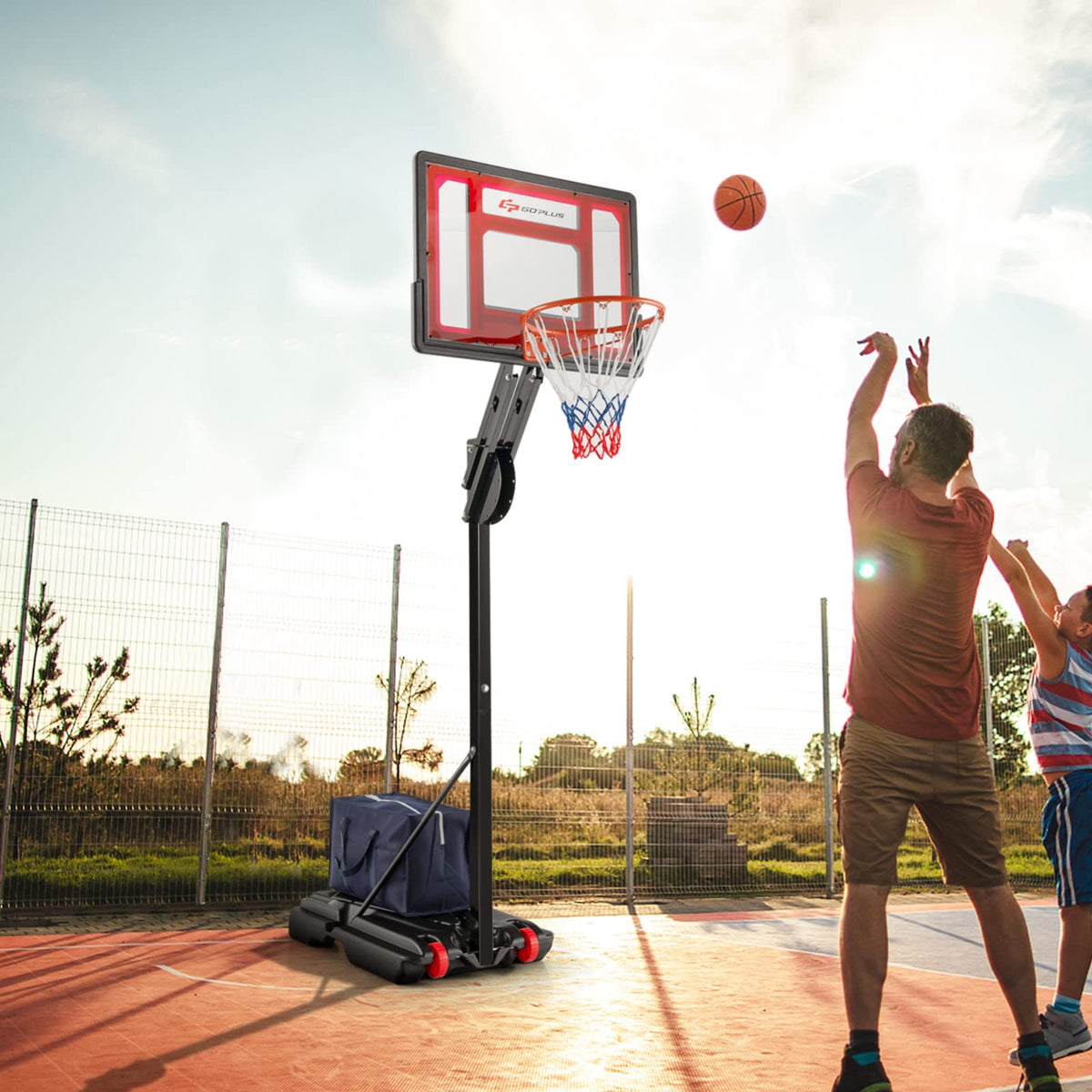 Portable Basketball Goal System 1.05-2.6m Ring Height