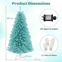 1.8M Blue Artificial Christmas Tree with 758 Lush Branch Tips