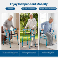 Folding Walker, Height Adjustable Walking Frame