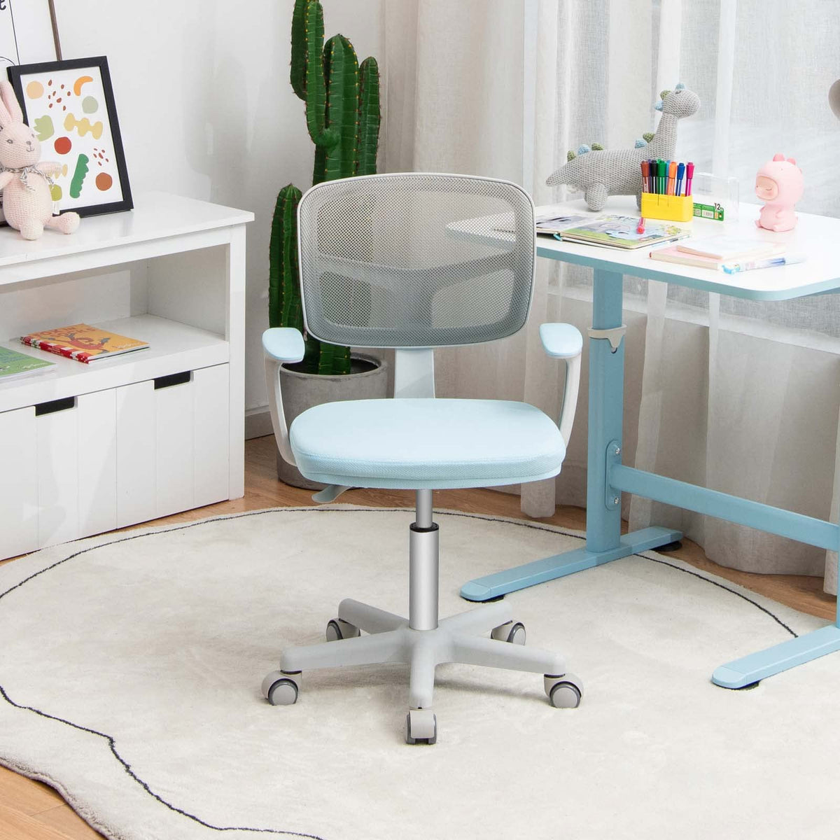 Height Adjustable Children Study Chair for Boys Girls Age 3-10