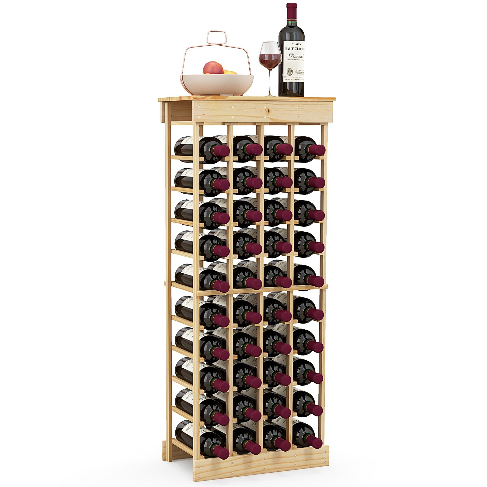 40 bottle wooden wine rack sale