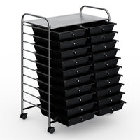 Giantex 20 Drawers Rolling Storage Cart w/Wheels