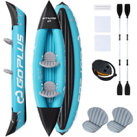 Inflatable Kayak 2 Person, 10.5 FT Tandem Touring Kayak