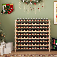 Giantex 108 Bottles Wine Rack, 9 Tiers Stackable Modular Wine Bottle Holder