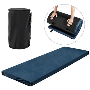 Memory Foam Camping Mattress, Foldable Floor Guest Bed for Sleepover