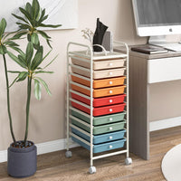 Giantex 10-Drawer Rolling Storage Cart