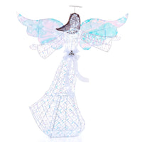 Iridescent Christmas Angel Decoration with 230 Cold White LEDs